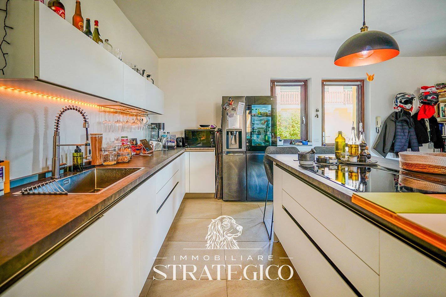 Paruzzaro — Trilocale completamente ristrutturato con giardino, domotica e fotovoltaico
