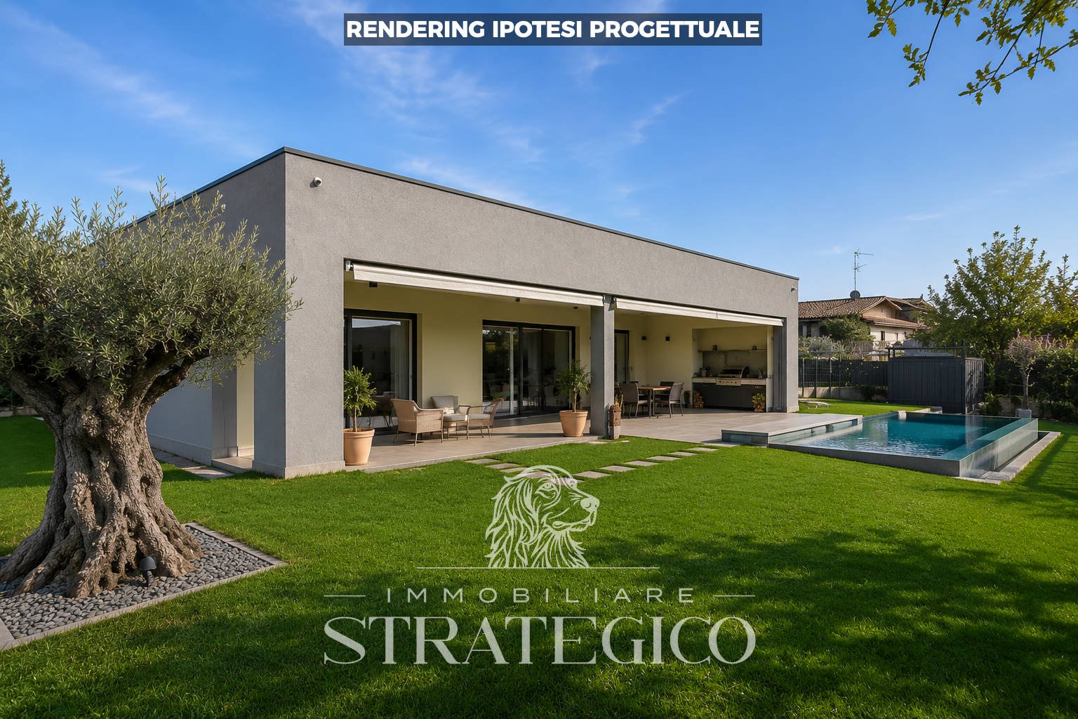 Appiano Gentile — Villa di nuova costruzione in classe A4 con giardino e box doppio