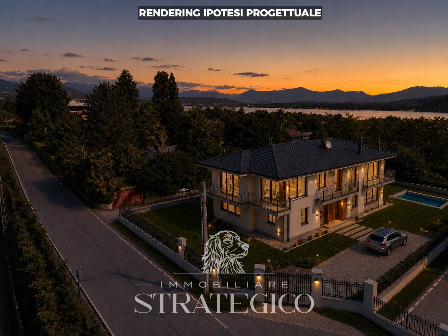 Dormelletto — Villa indipendente con giardino e vista lago