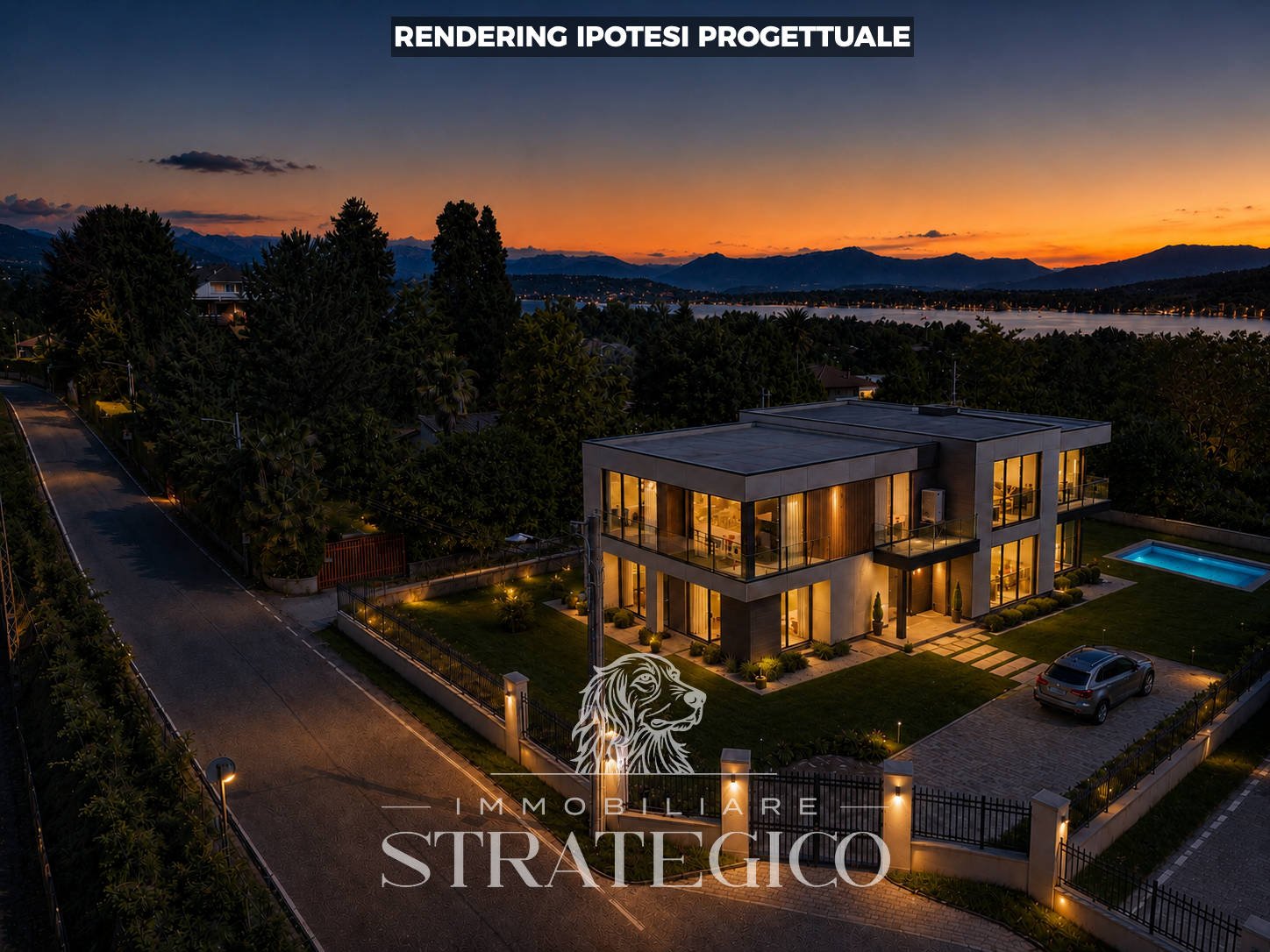 Dormelletto — Villa indipendente con giardino e vista lago