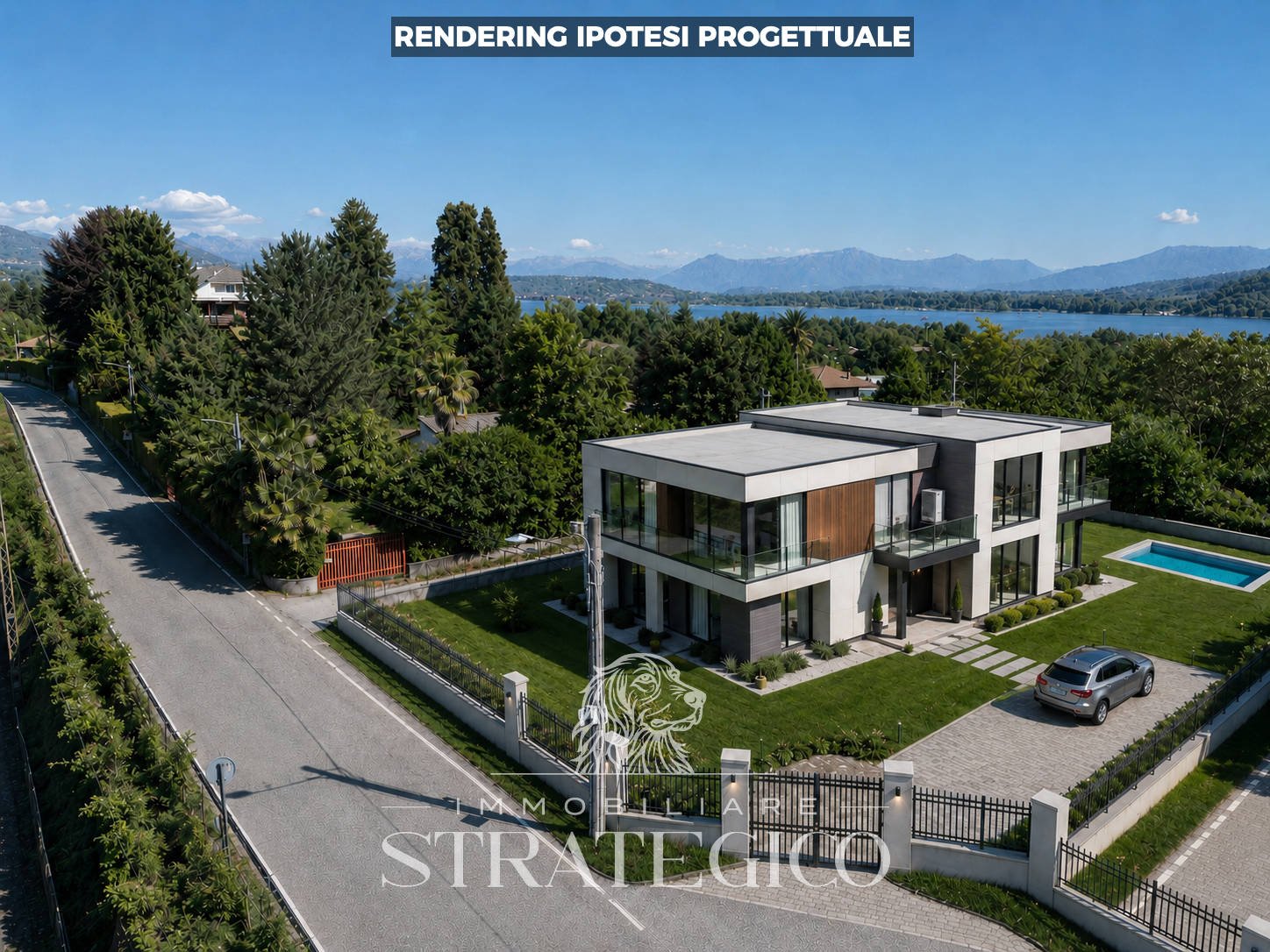 Dormelletto — Villa indipendente con giardino e vista lago