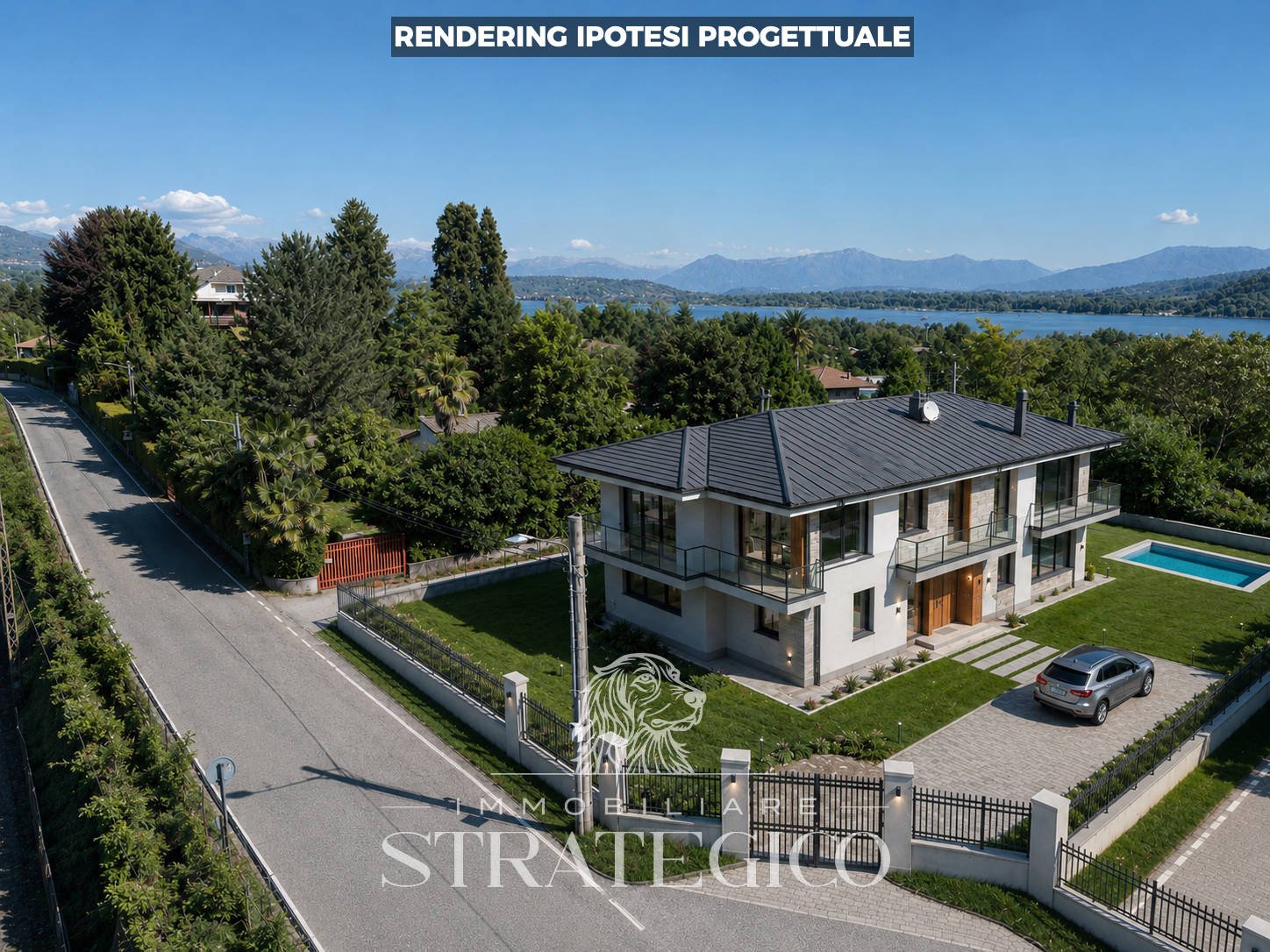 Dormelletto — Villa indipendente con giardino e vista lago