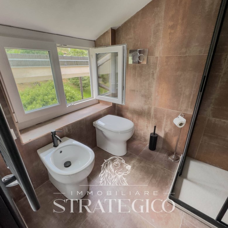 Pisano — Mansarda luminosa con terrazzo panoramico vista Lago Maggiore