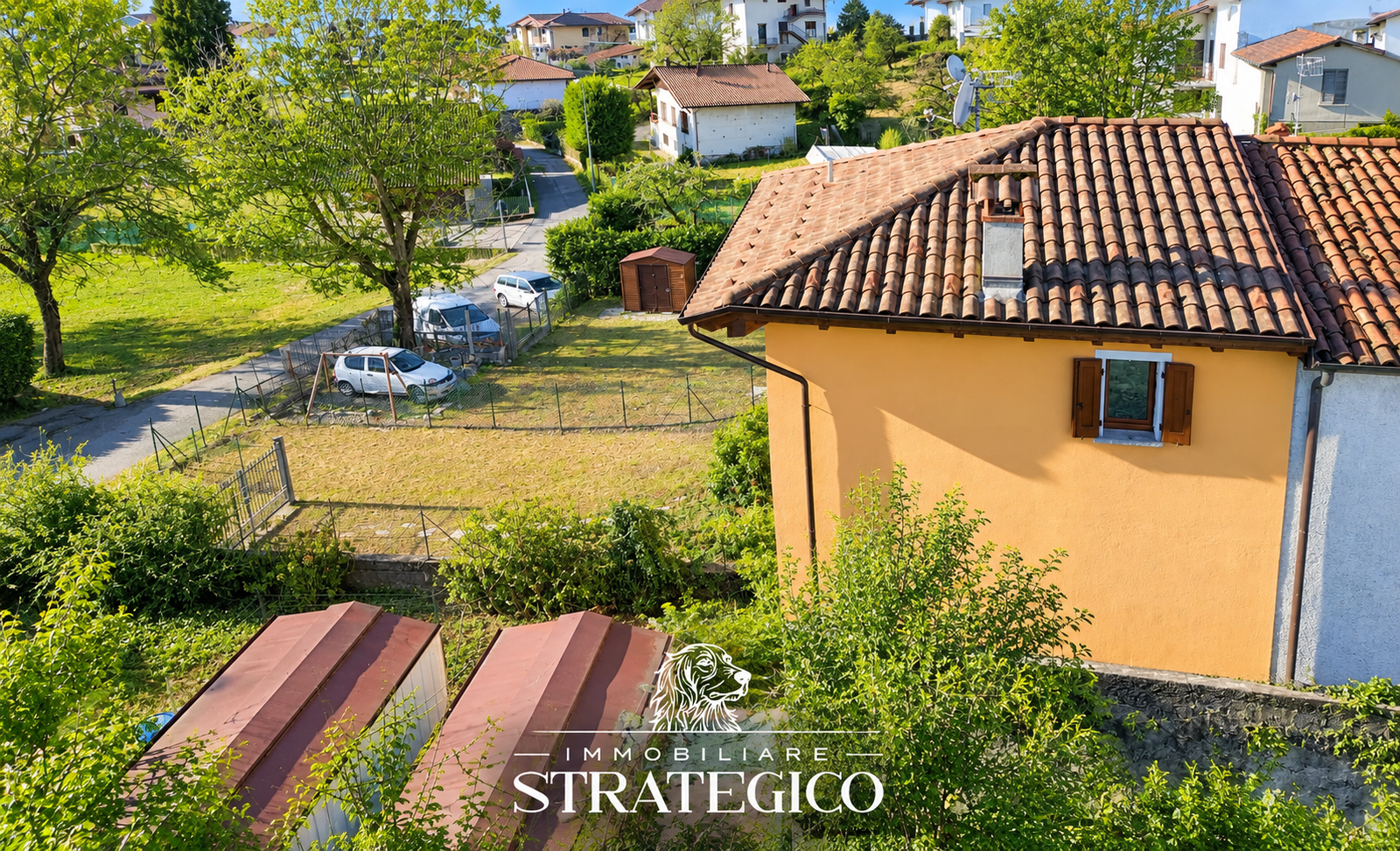 Brovello-Carpugnino: casa con giardino e balcone in Via Fontana