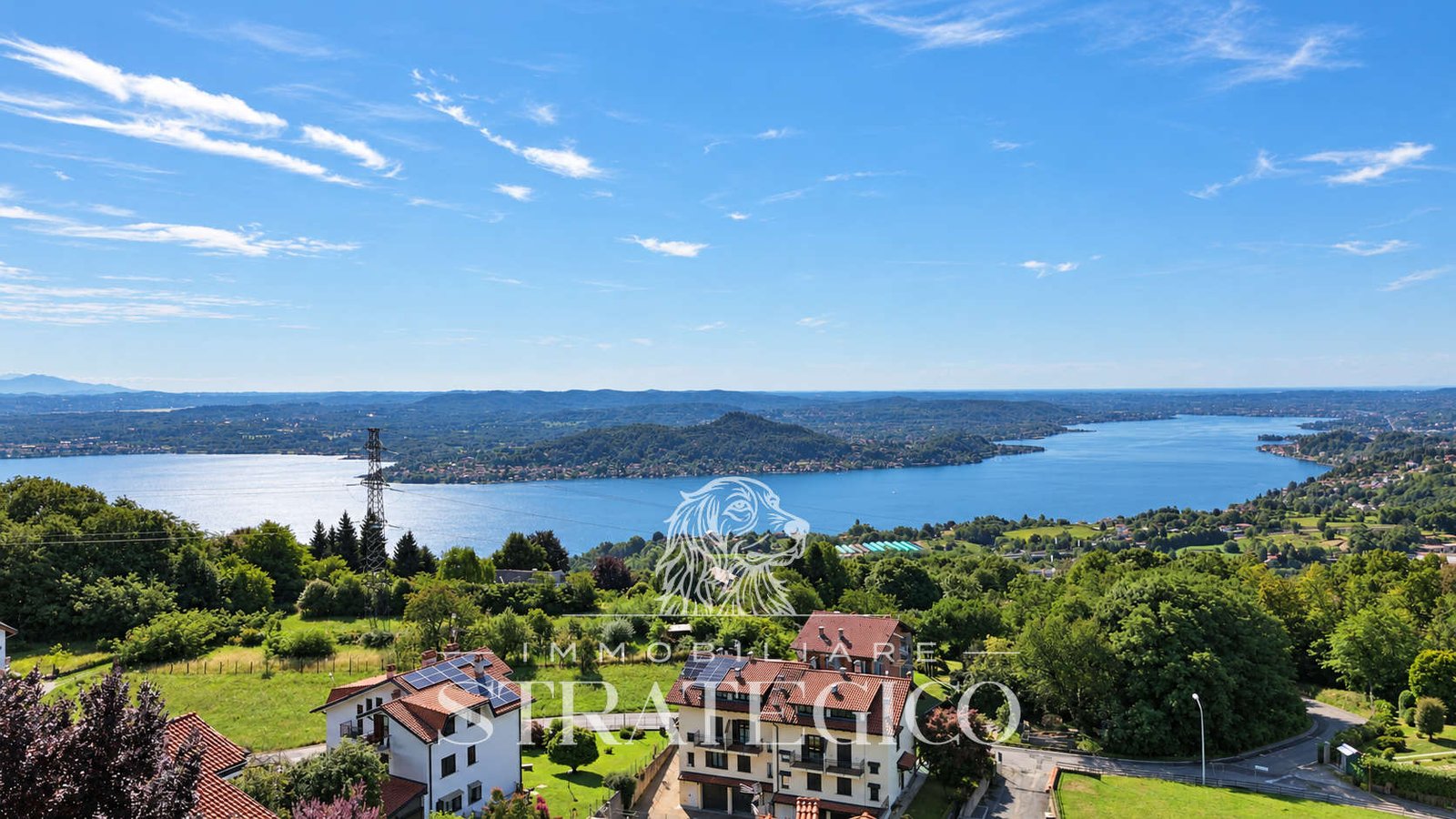 Panorama del Lago Maggiore ripreso da drone – Fosseno, Nebbiuno